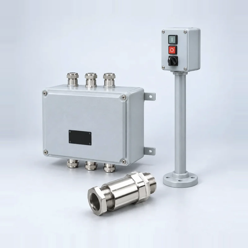 TORMIN junction box, control station and cable gland collection