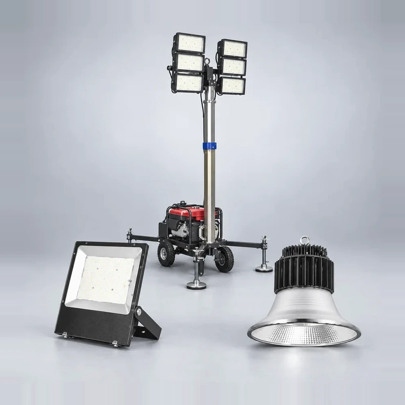 TORMIN industrial floodlight, high-bay light and mobile lighting tower collection