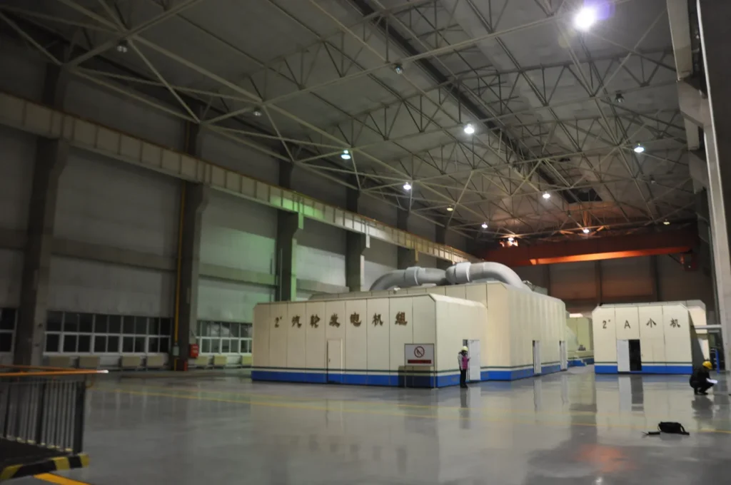 Dawukou Thermal Power Plant: Turbine and Boiler Lighting — site photograph 1