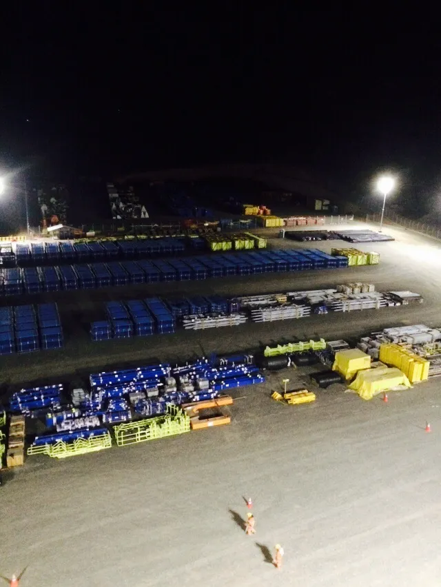 Ningbo: Container-Yard Lighting — site photograph 2