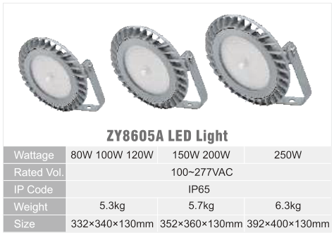 ZY8605A original catalogue specification table; open the full-size image or download the catalogue for configuration details.