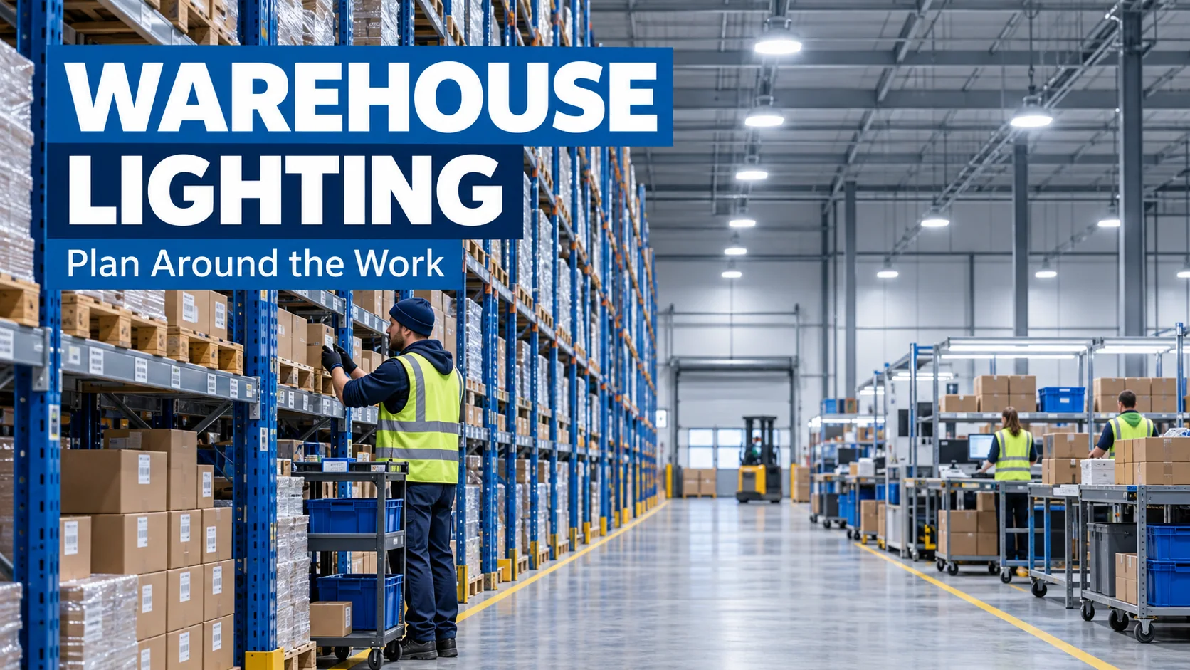 Warehouse Lighting: Plan Around the Work, Not Just the Floor