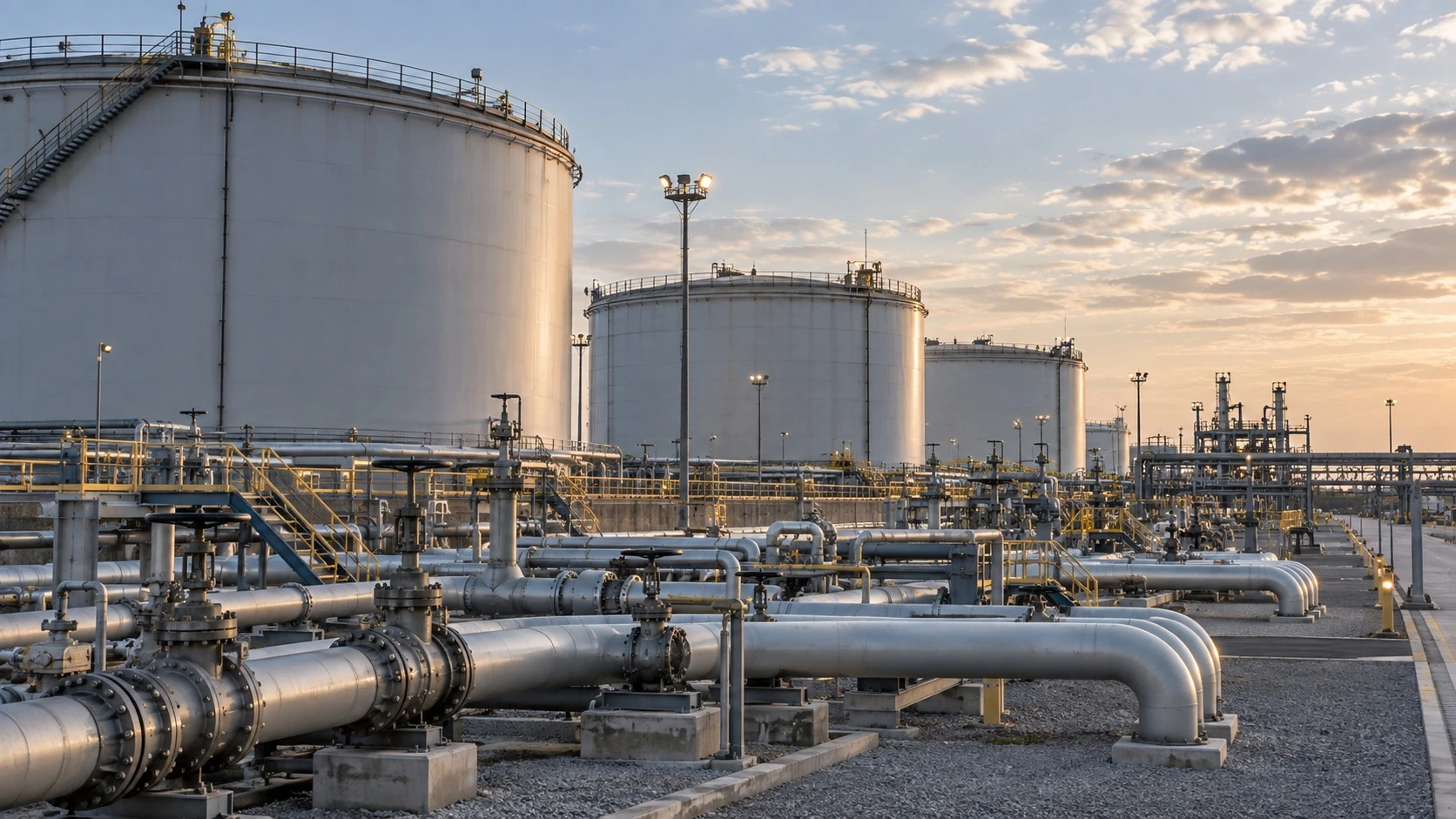 Oil & Gas — illustrative industrial scene