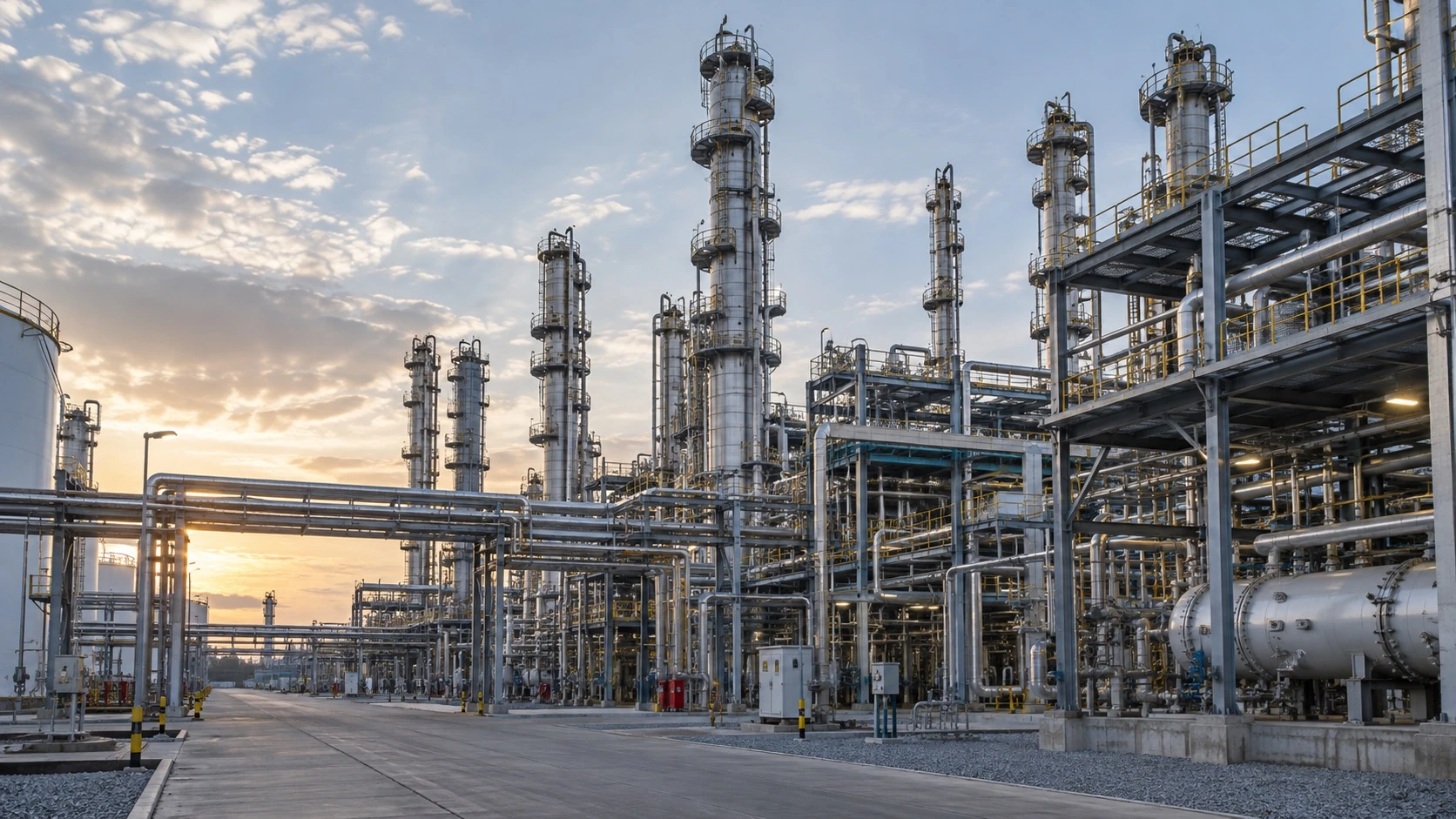 Petrochemical & Chemical — illustrative industrial scene