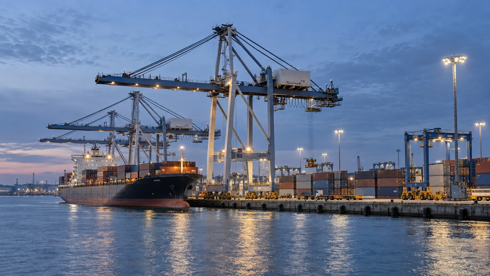 Ports & Marine — illustrative industrial scene